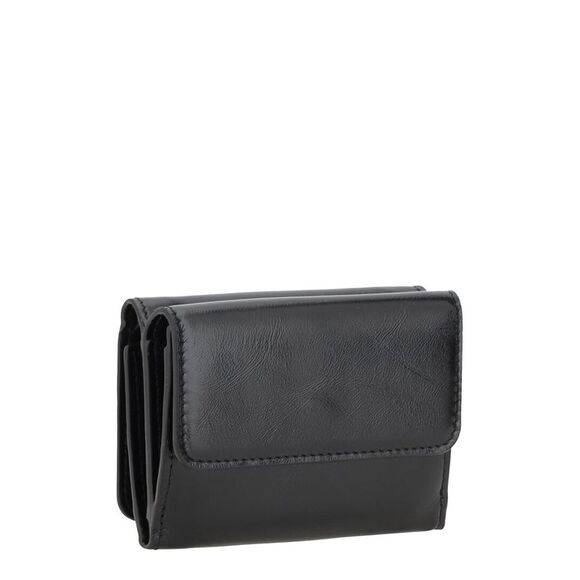 Chloé Logo Leather Wallet, Black